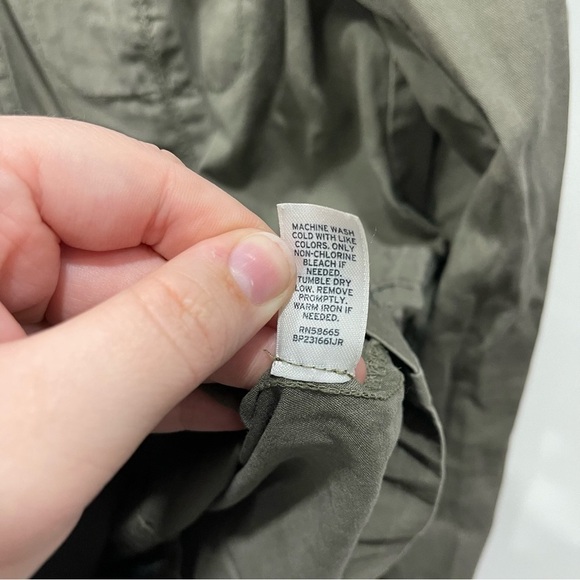 Rubbish Utility Hooded Full Zip Drawstring Waist Jacket Size Small Green - Picture 5 of 6